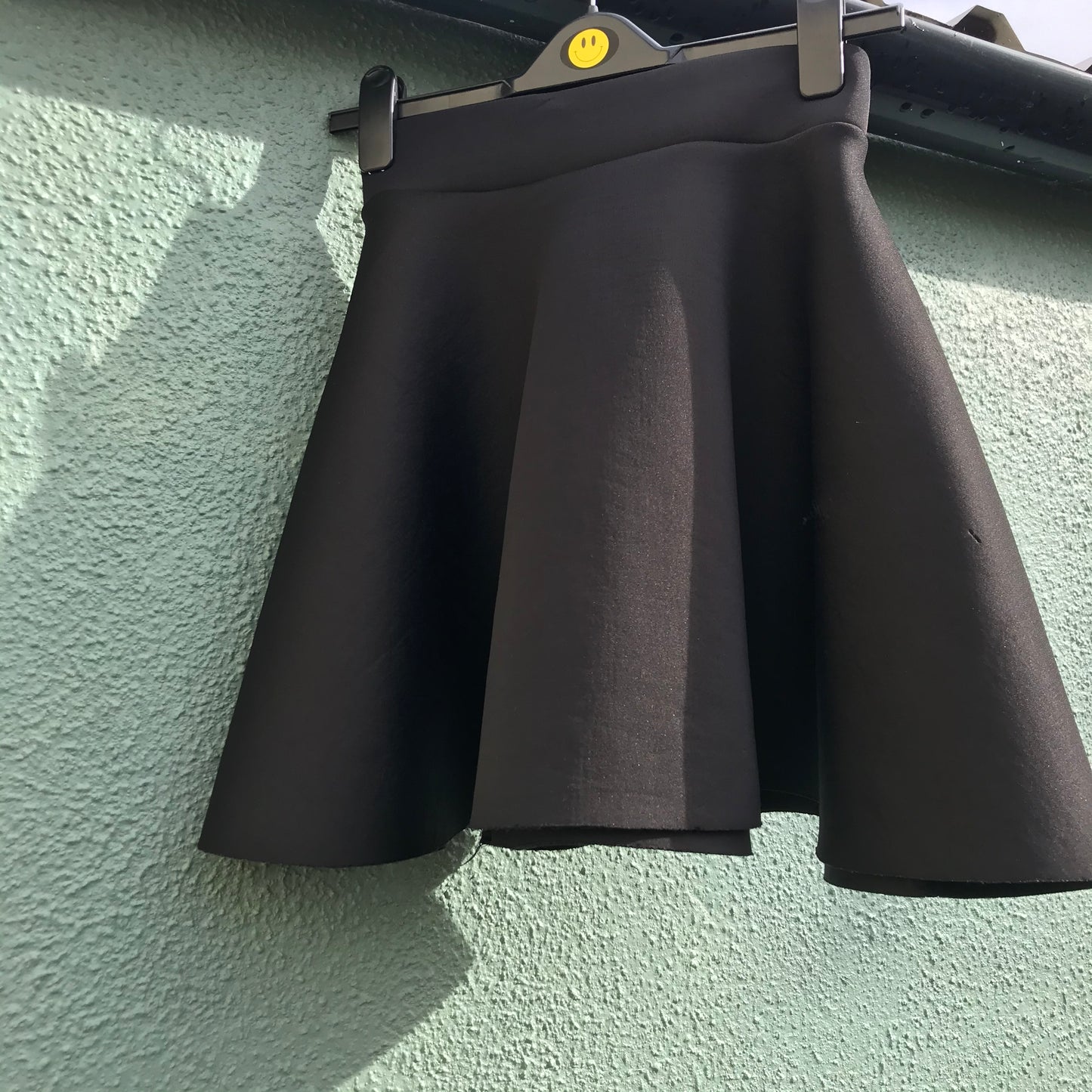 High-Waisted Fun Flared Black Skirt