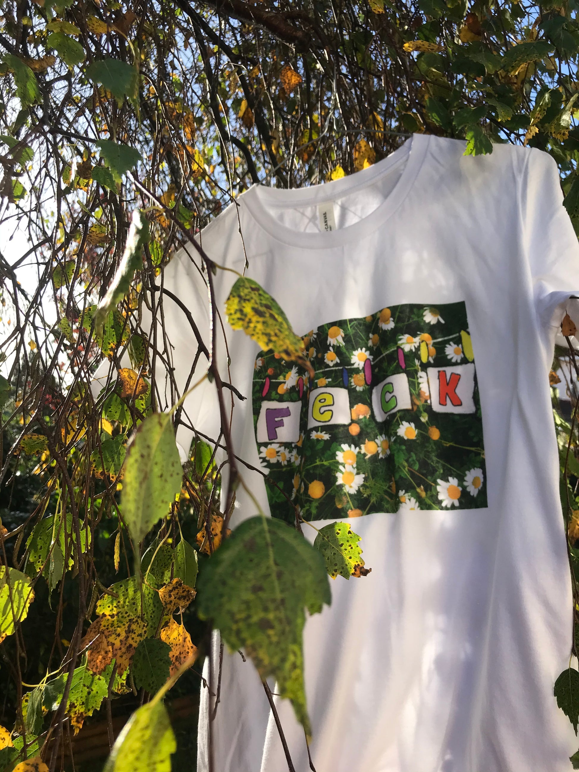 floral feck t-shirt 