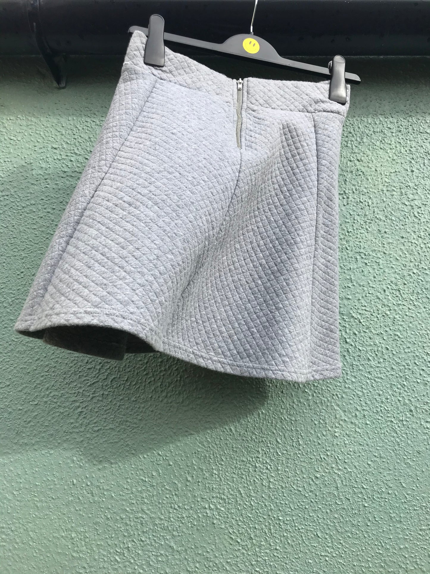 High-Waisted Grey Skirt