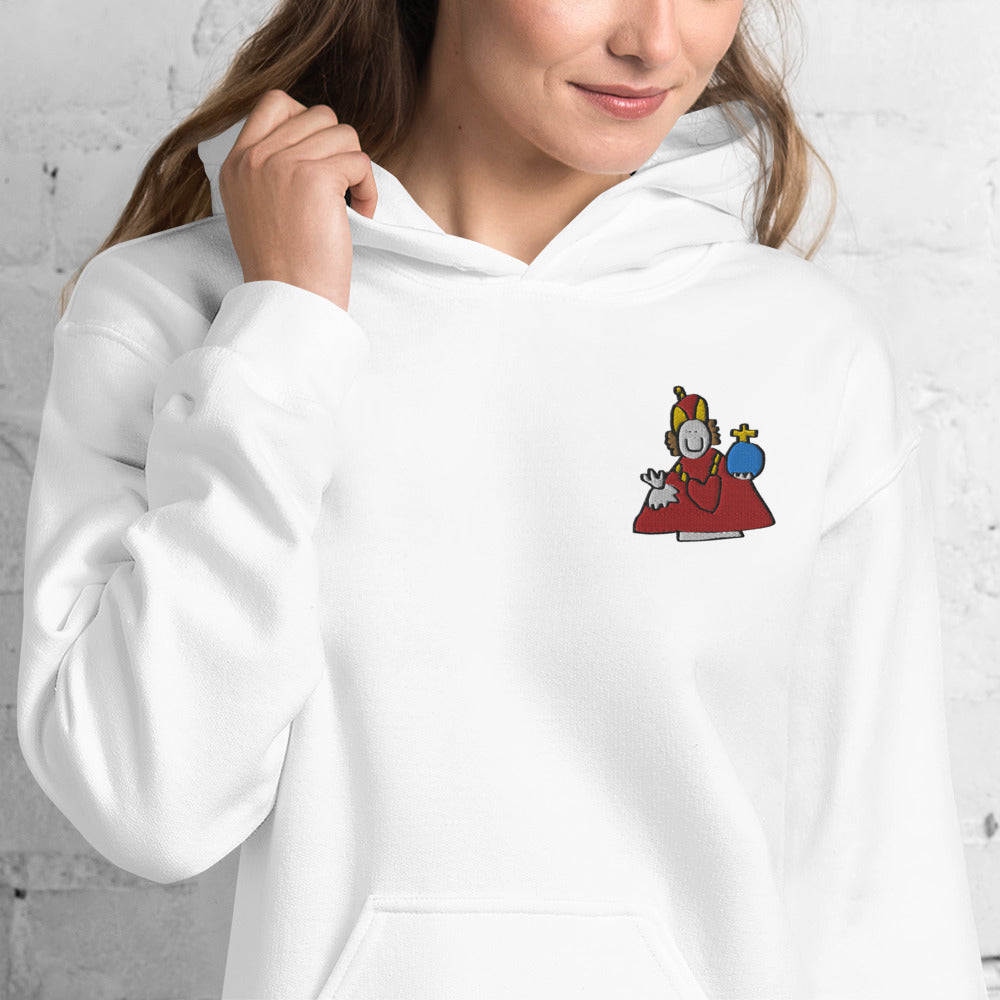 White Child of Prague Hoodie - Embroidered