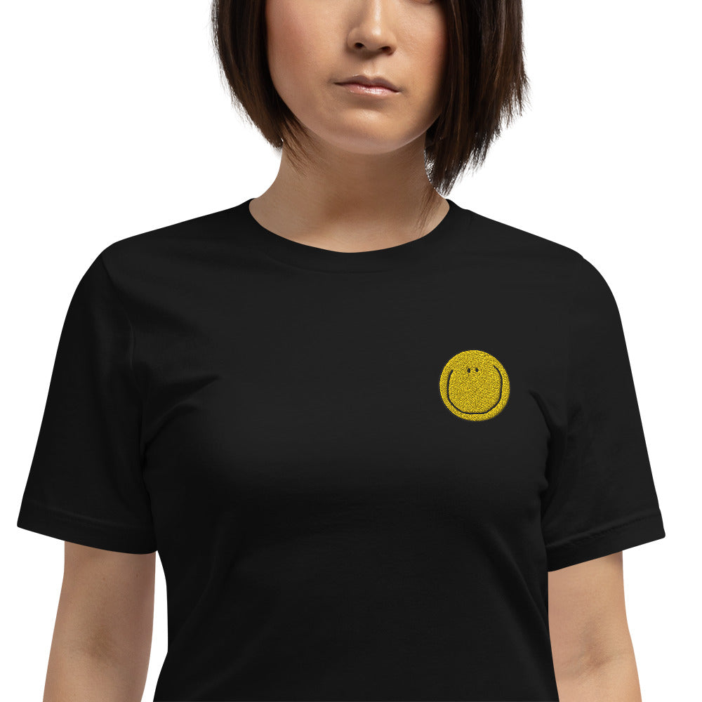 Embroidered Smiley T-Shirt